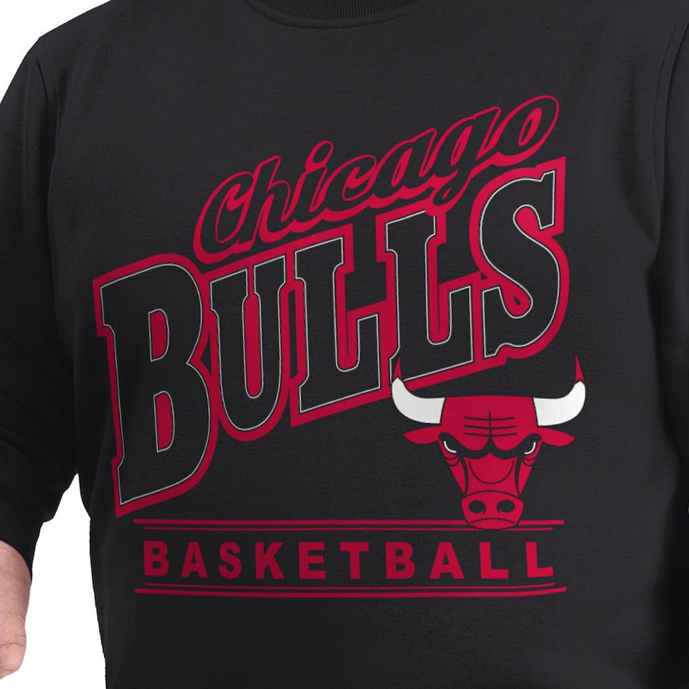 Chicago Bulls G-III Sports by Carl Banks Adaptive Headliner Fleece Crewneck Sweatshirt sale