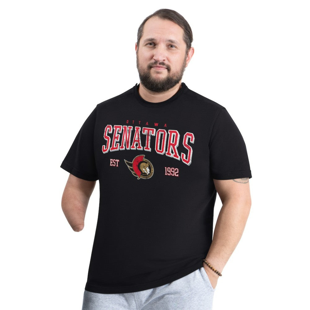 NHL Ottawa Senators G-III Sports by Carl Banks Adaptive Classic Team Graphic T-Shirt