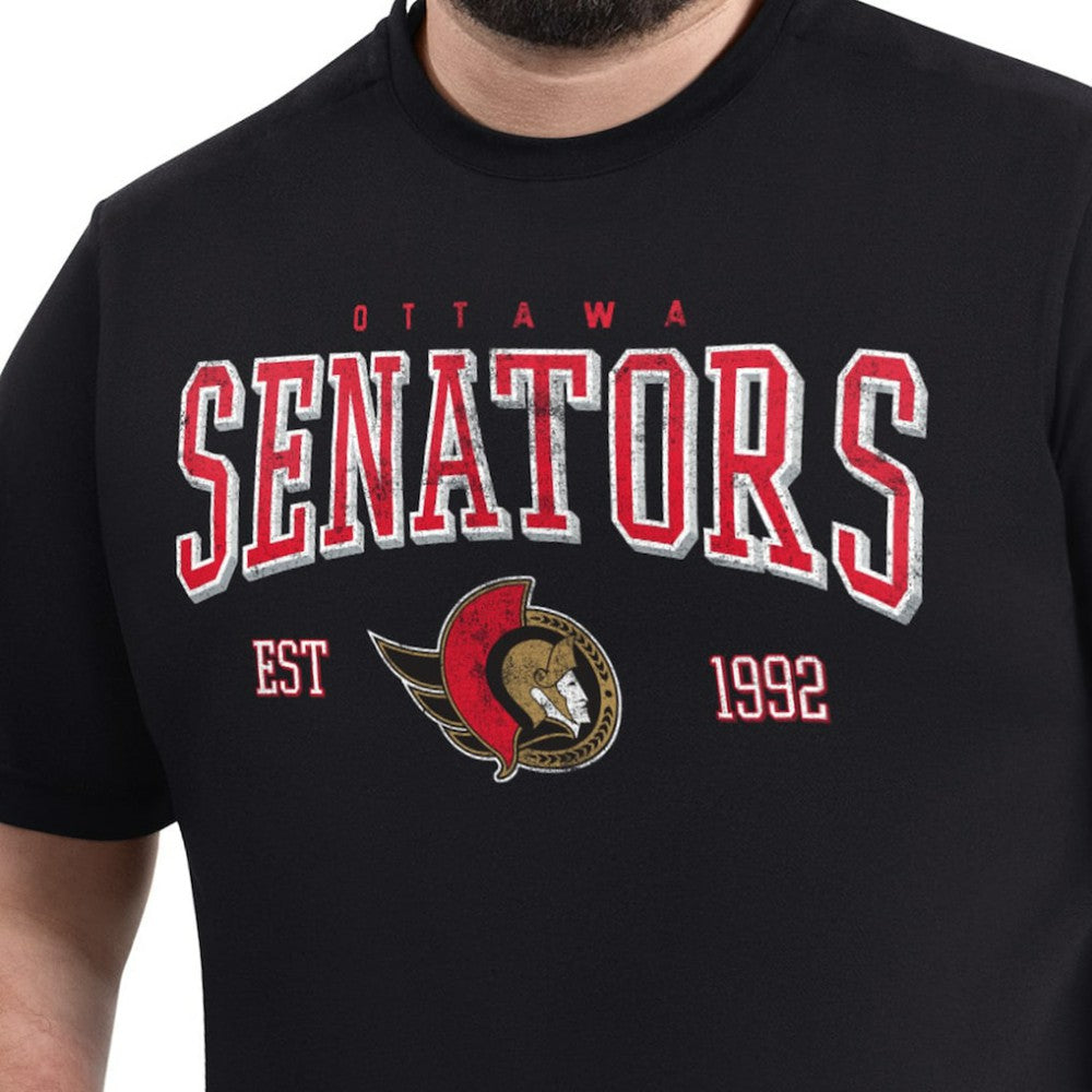 NHL Ottawa Senators G-III Sports by Carl Banks Adaptive Classic Team Graphic T-Shirt