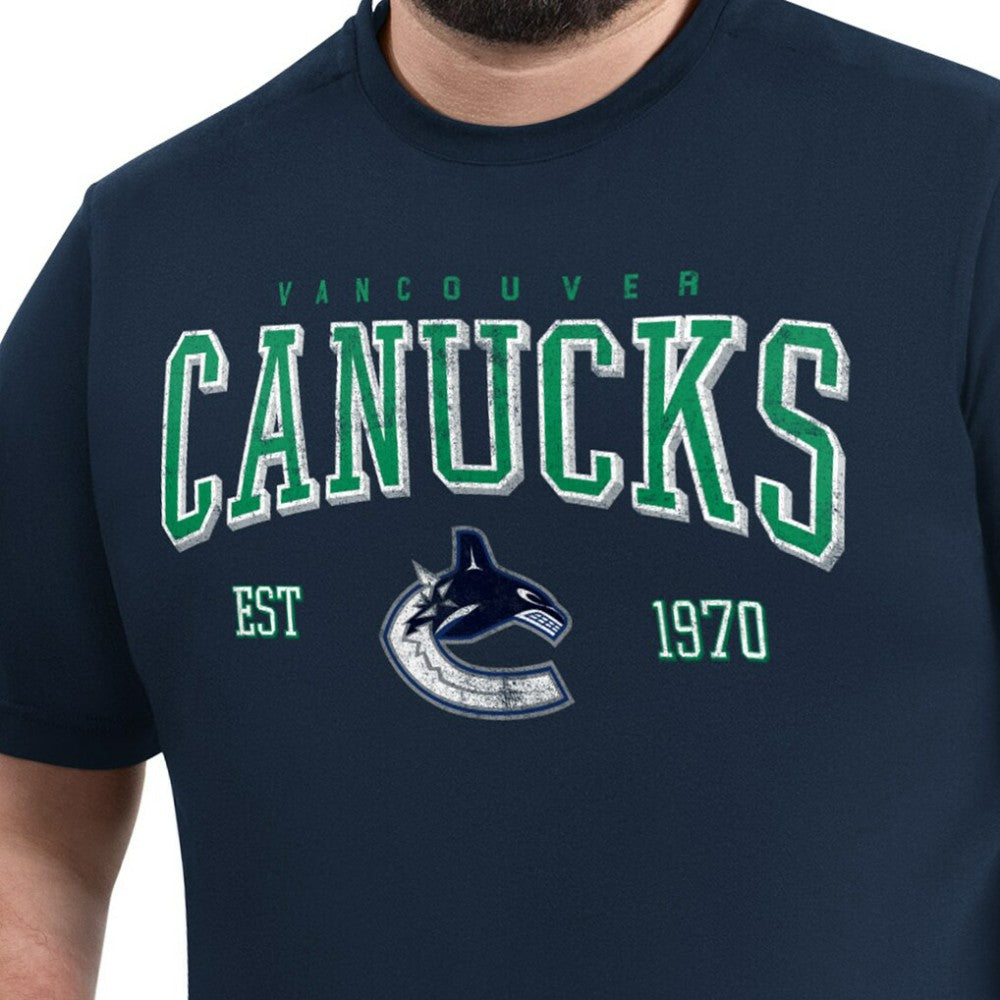 NHL Vancouver Canucks G-III Sports by Carl Banks Adaptive Classic Team Graphic T-Shirt