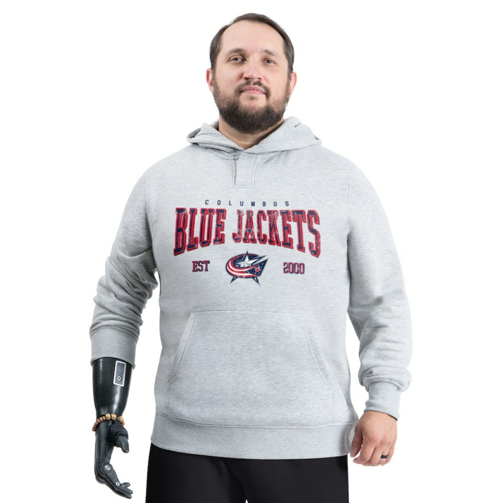 NHL Columbus Blue Jackets G-III Sports by Carl Banks Adaptive Classic Team Spirit Fleece Hoodie