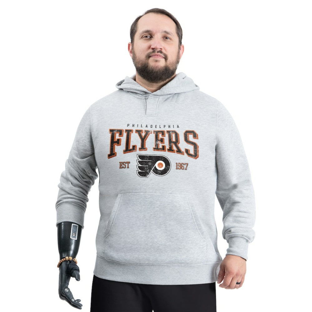 NHL Philadelphia Flyers G-III Sports by Carl Banks Adaptive Classic Team Spirit Fleece Hoodie