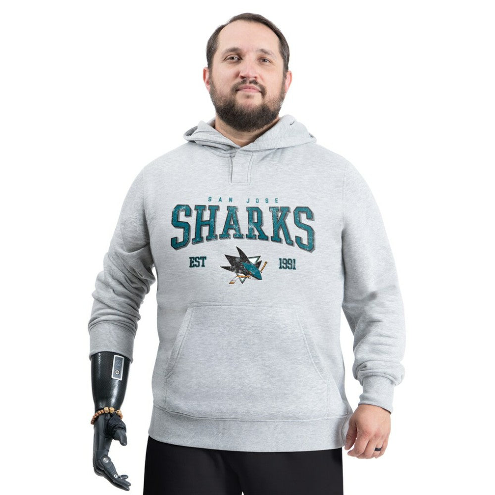 NHL San Jose Sharks G-III Sports by Carl Banks Adaptive Classic Team Spirit Fleece Hoodie