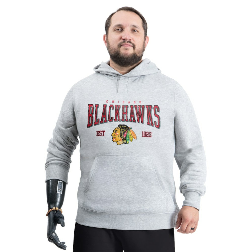 NHL Chicago Blackhawks G-III Sports by Carl Banks Adaptive Classic Team Spirit Fleece Hoodie