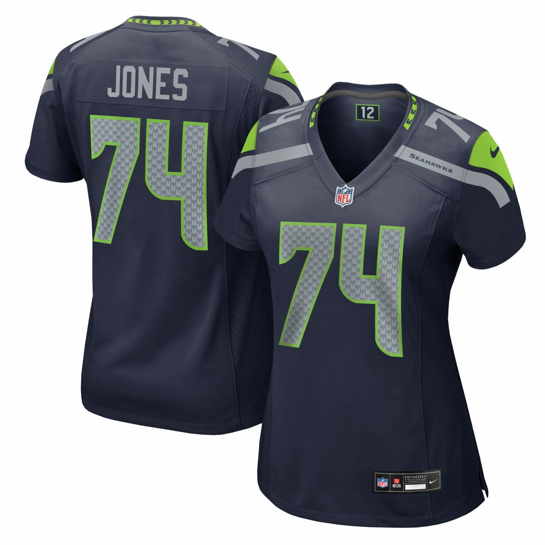 Josh Jones  Women's Team Game Jersey - Seattle Seahawks Jerseys