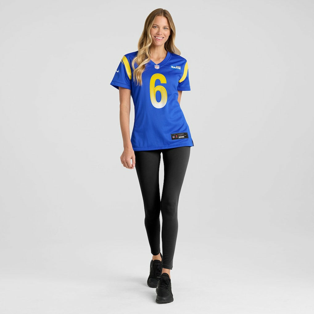 Nick Hampton  Women's Team Game Jersey - Los Angeles Rams Jerseys