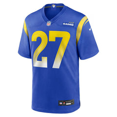 Jarquez Hunter  Team Game Jersey - Los Angeles Rams Jerseys