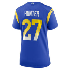 Jarquez Hunter  Women's Team Game Jersey - Los Angeles Rams Jerseys