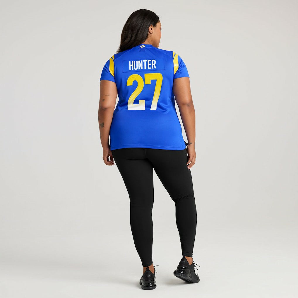 Jarquez Hunter  Women's Team Game Jersey - Los Angeles Rams Jerseys