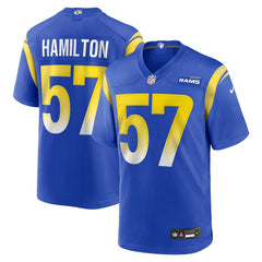 Ty Hamilton  Team Game Jersey - Los Angeles Rams Jerseys