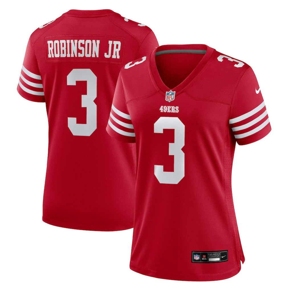 Brian Robinson Jr.  Women's Team Game Jersey - San Francisco 49ers Jerseys