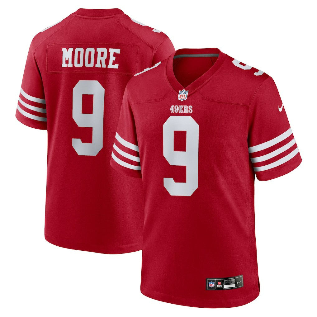 Skyy Moore  Team Game Jersey - San Francisco 49ers Jerseys
