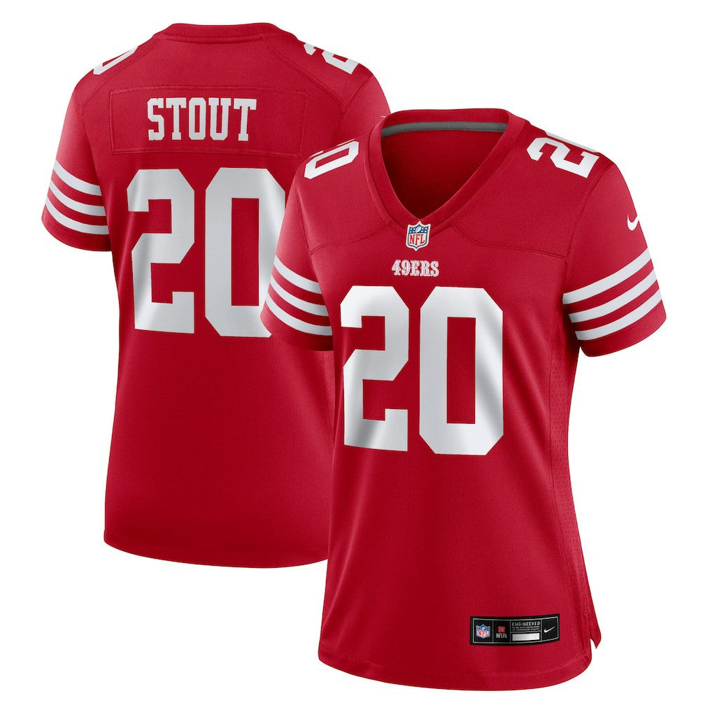 Upton Stout  Women's Team Game Jersey - San Francisco 49ers Jerseys
