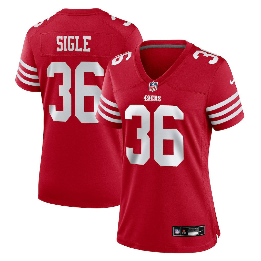 Marques Sigle  Women's Team Game Jersey - San Francisco 49ers Jerseys