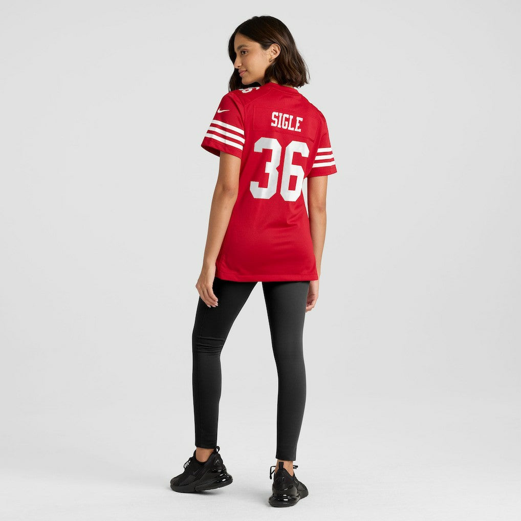 Marques Sigle  Women's Team Game Jersey - San Francisco 49ers Jerseys