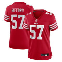 Luke Gifford  Women's Team Game Jersey - San Francisco 49ers Jerseys