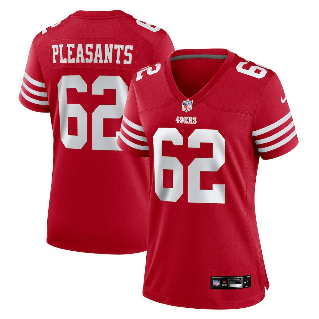 Austen Pleasants  Women's Team Game Jersey - San Francisco 49ers Jerseys