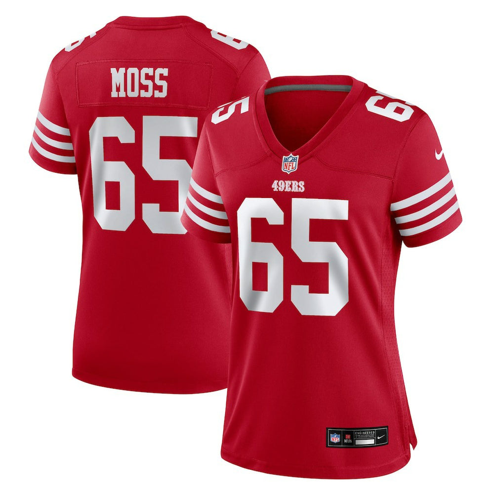 Drew Moss  Women's Team Game Jersey - San Francisco 49ers Jerseys