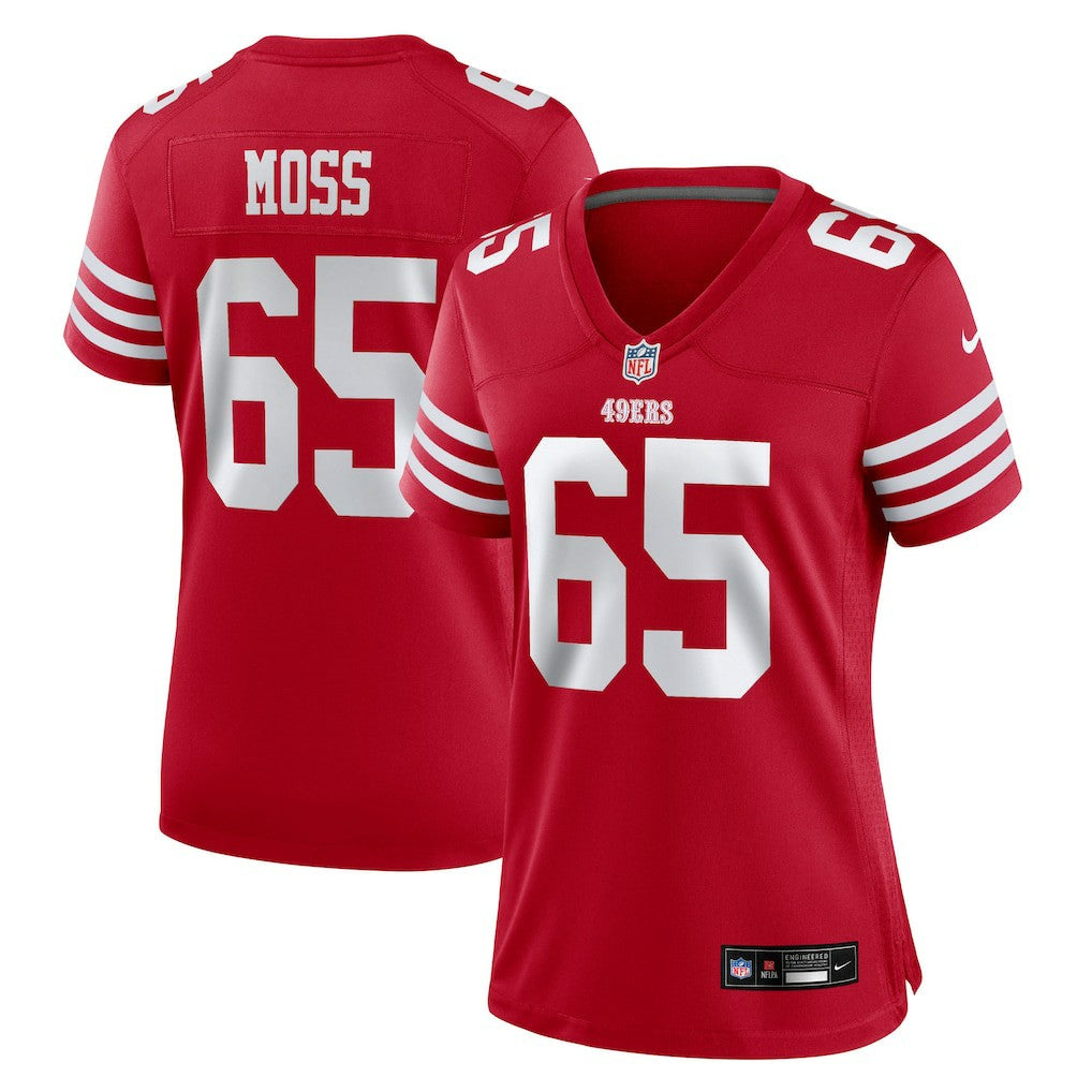 Drew Moss  Women's Team Game Jersey - San Francisco 49ers Jerseys