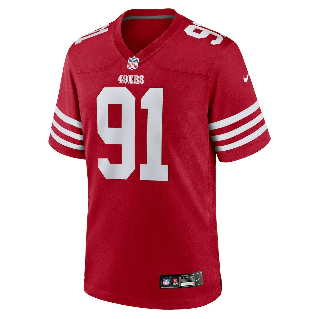 Sam Okuayinonu  Team Game Jersey - San Francisco 49ers Jerseys