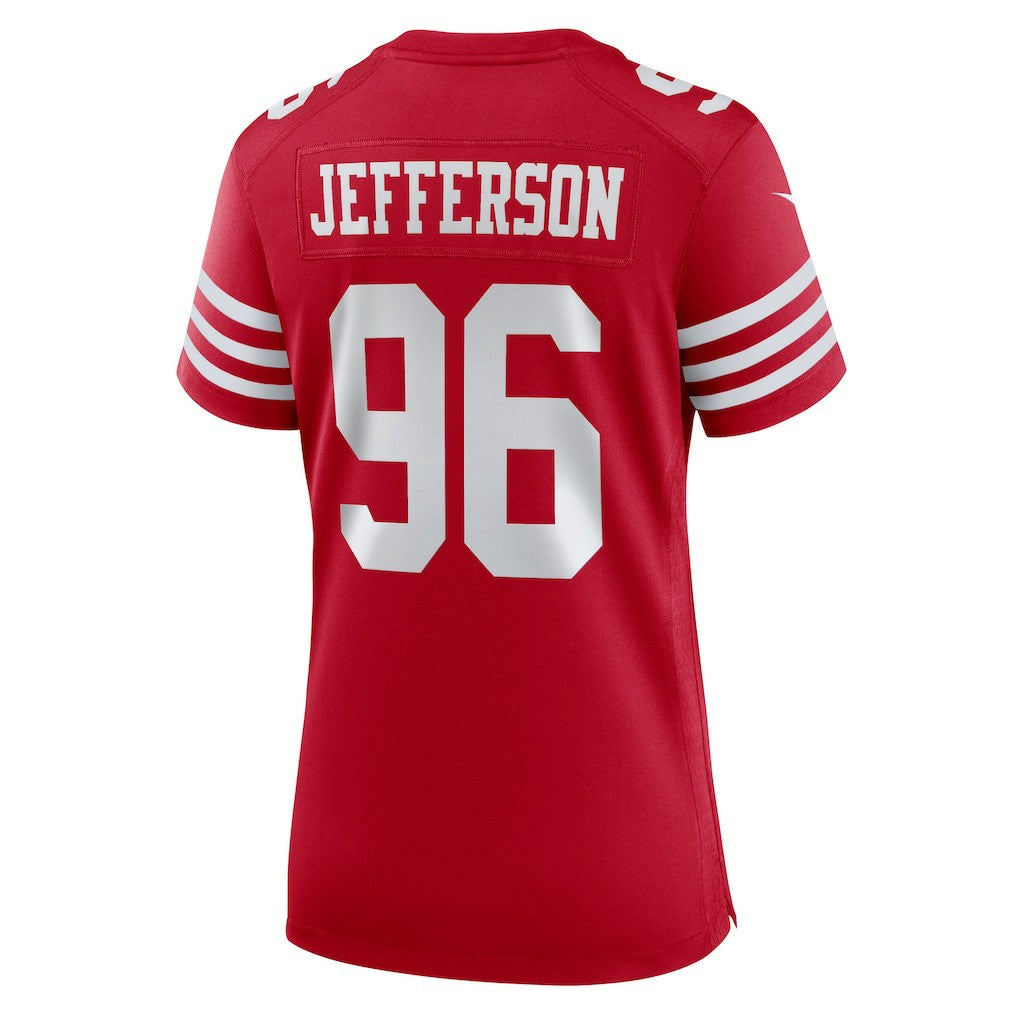 Jordan Jefferson  Women's Team Game Jersey - San Francisco 49ers Jerseys
