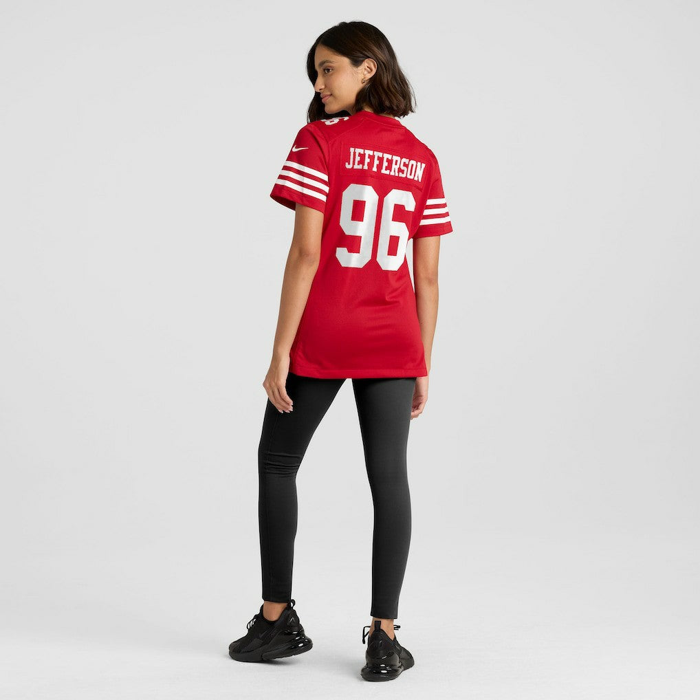 Jordan Jefferson  Women's Team Game Jersey - San Francisco 49ers Jerseys