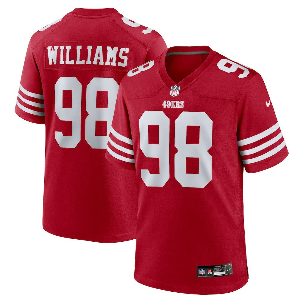 Mykel Williams  Team Game Jersey - San Francisco 49ers Jerseys