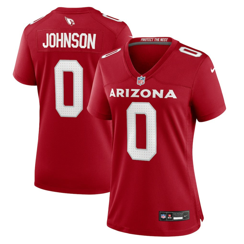 Will Johnson  Women's Team Game Jersey - Arizona Cardinals Jerseys