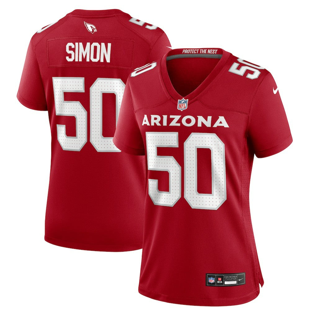 Cody Simon  Women's Team Game Jersey - Arizona Cardinals Jerseys