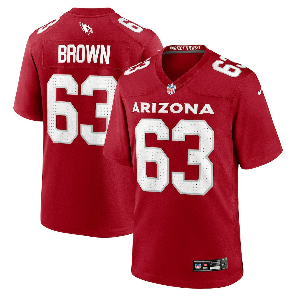 Evan Brown  Team Game Jersey - Arizona Cardinals Jerseys