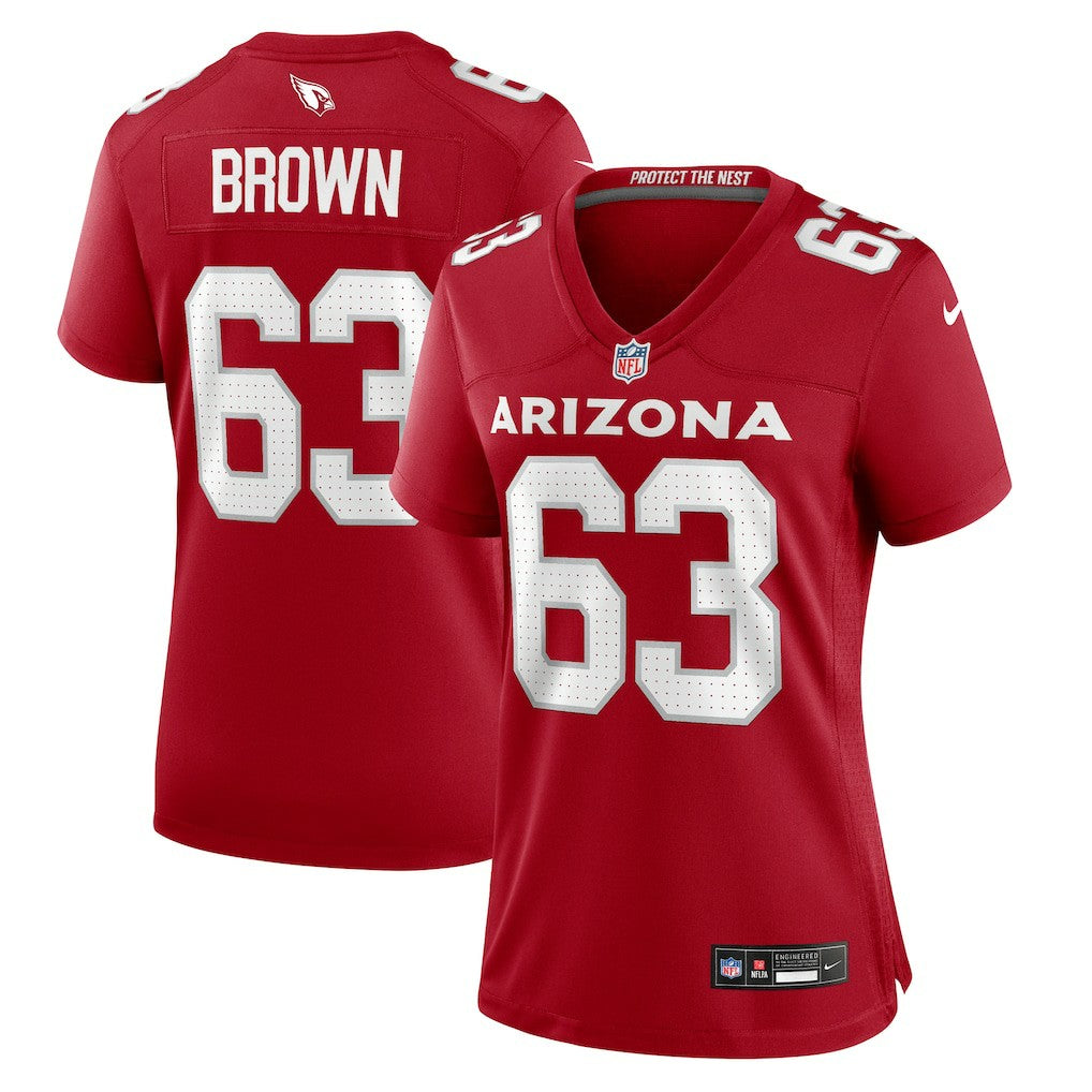 Evan Brown  Women's Team Game Jersey - Arizona Cardinals Jerseys