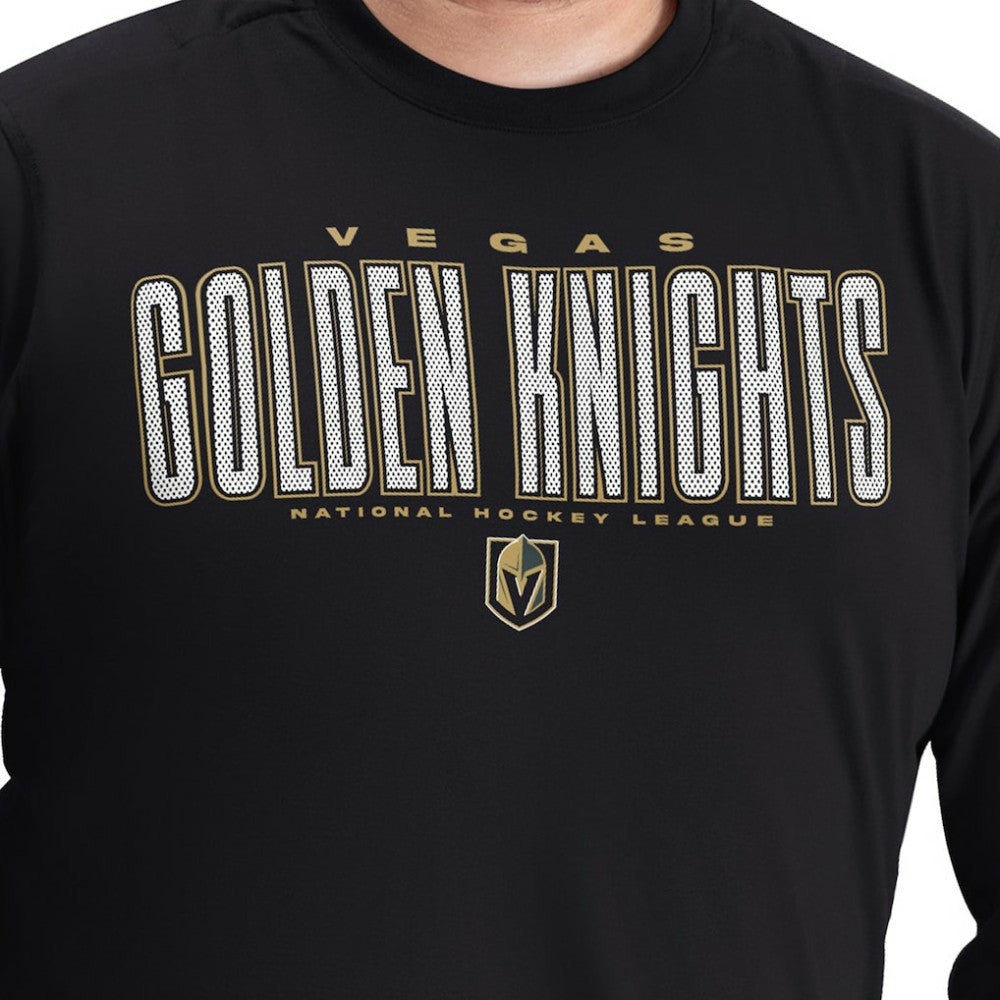 NHL Vegas Golden Knights G-III Sports by Carl Banks Adaptive Mesh Effect Long Sleeve T-Shirt