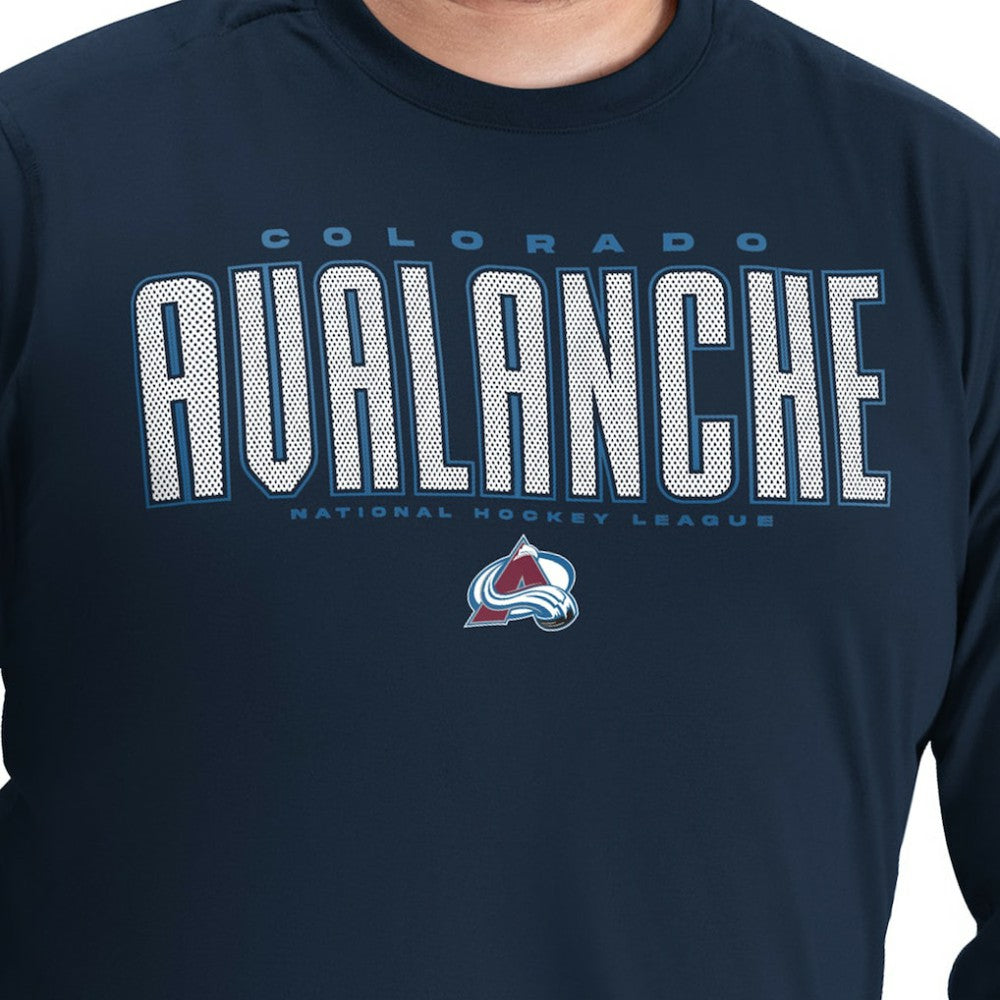 NHL Colorado Avalanche G-III Sports by Carl Banks Adaptive Mesh Effect Long Sleeve T-Shirt