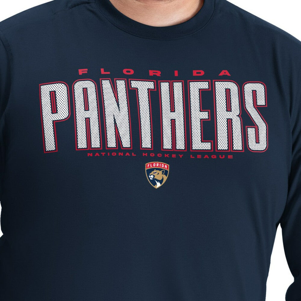NHL Florida Panthers G-III Sports by Carl Banks Adaptive Mesh Effect Long Sleeve T-Shirt