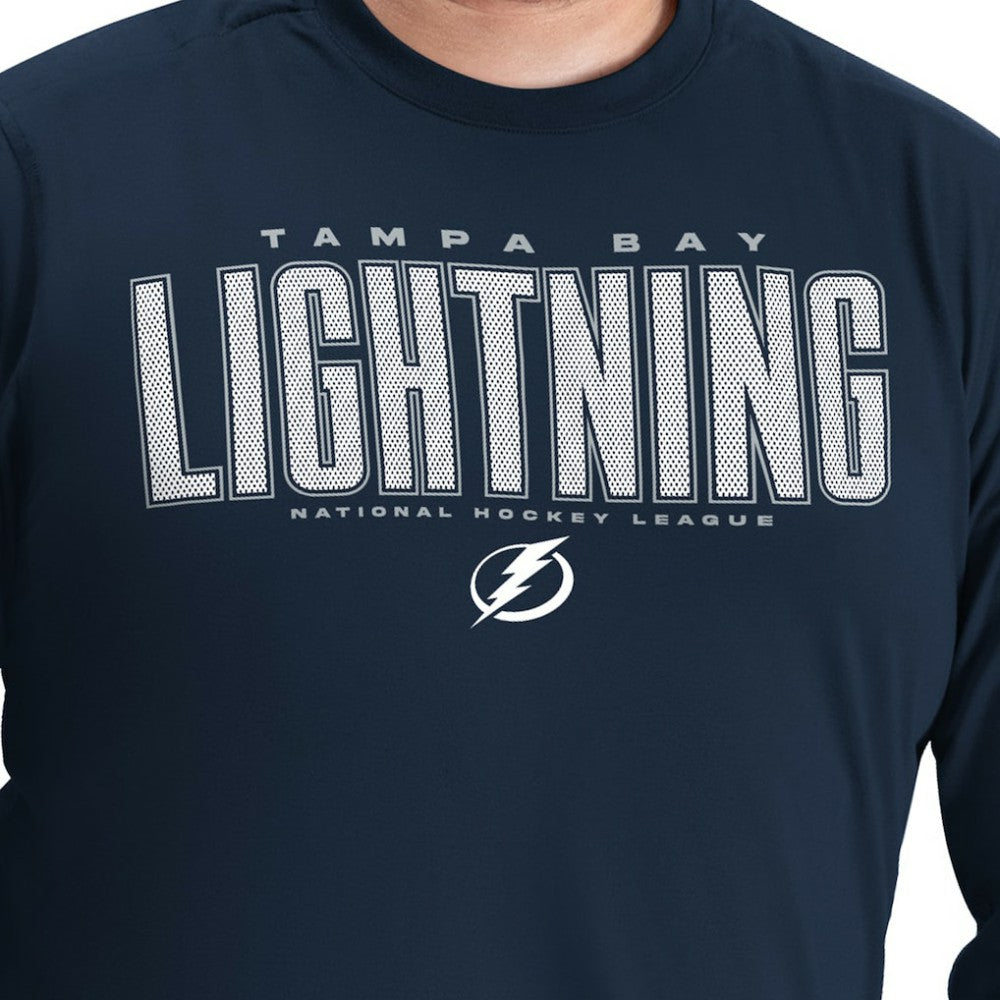 NHL Tampa Bay Lightning G-III Sports by Carl Banks Adaptive Mesh Effect Long Sleeve T-Shirt