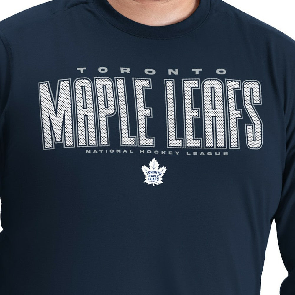 NHL Toronto Maple Leafs G-III Sports by Carl Banks Adaptive Mesh Effect Long Sleeve T-Shirt