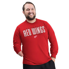 NHL Detroit Red Wings G-III Sports by Carl Banks Adaptive Mesh Effect Long Sleeve T-Shirt