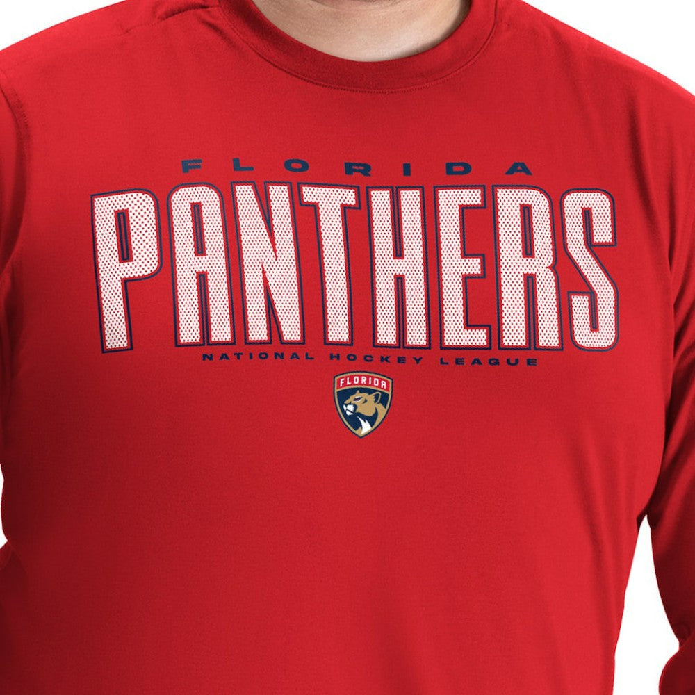 NHL Florida Panthers G-III Sports by Carl Banks Adaptive Mesh Effect Long Sleeve T-Shirt