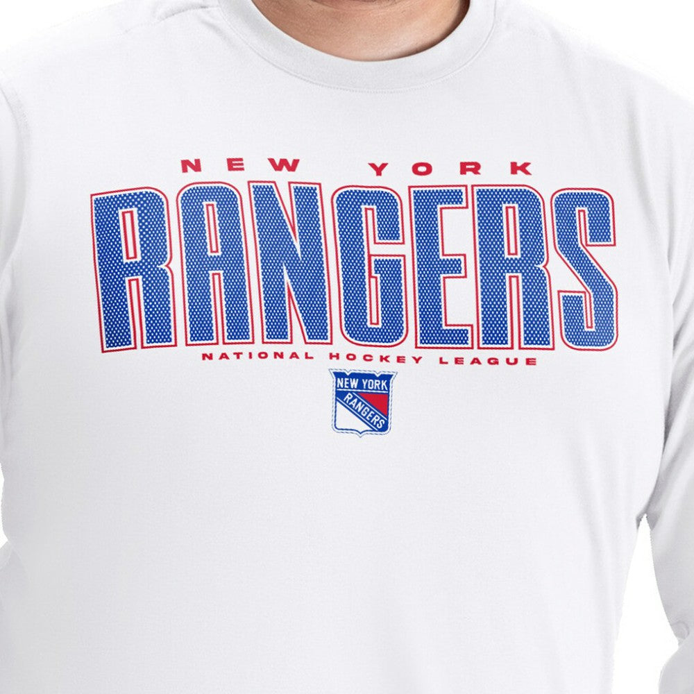 NHL New York Rangers G-III Sports by Carl Banks Adaptive Mesh Effect Long Sleeve T-Shirt