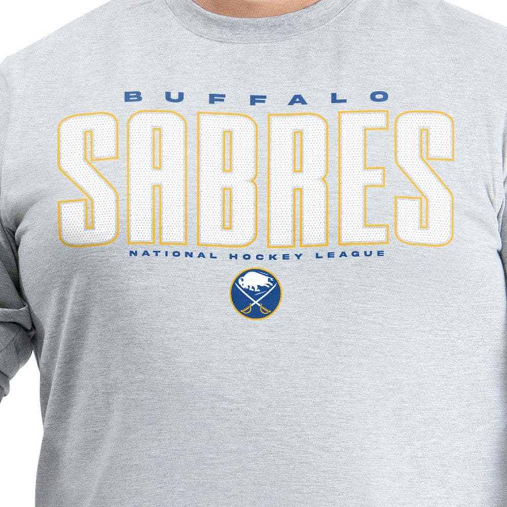 NHL Buffalo Sabres G-III Sports by Carl Banks Adaptive Mesh Effect Long Sleeve T-Shirt