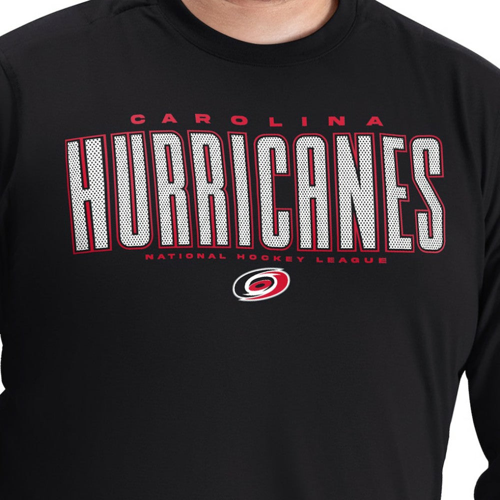 NHL Carolina Hurricanes G-III Sports by Carl Banks Adaptive Mesh Effect Long Sleeve T-Shirt
