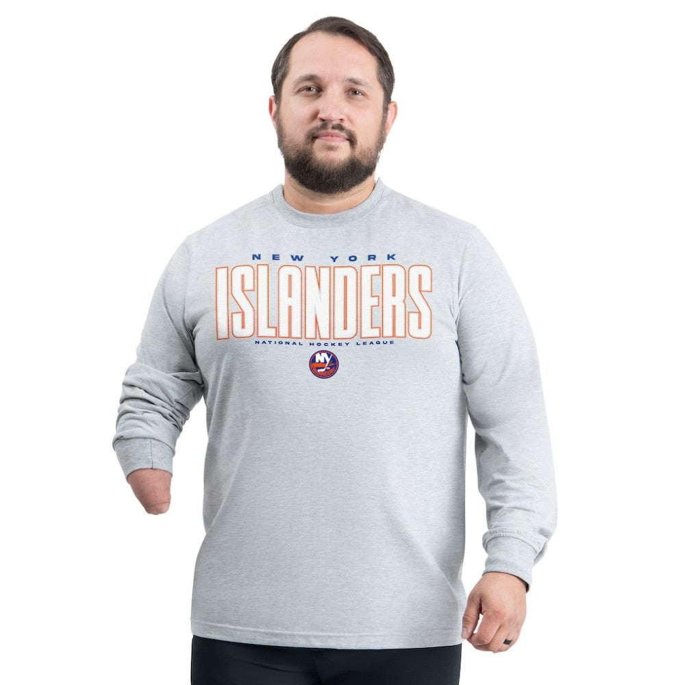 NHL New York Islanders G-III Sports by Carl Banks Adaptive Mesh Effect Long Sleeve T-Shirt