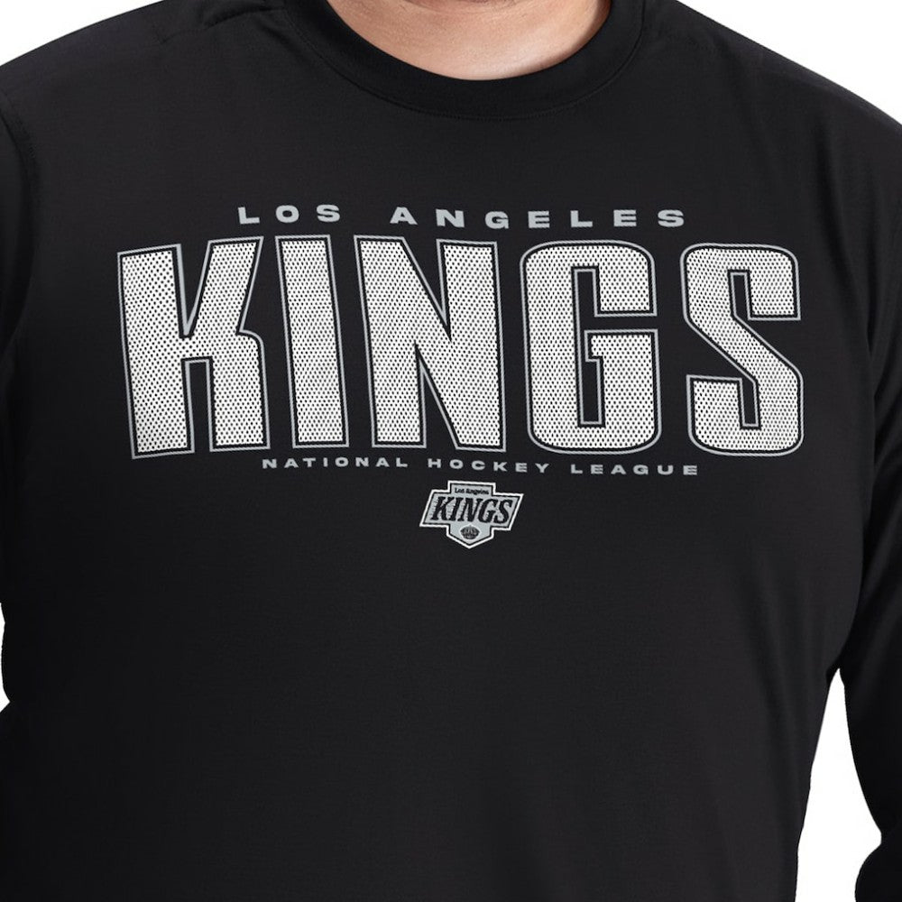 NHL Los Angeles Kings G-III Sports by Carl Banks Adaptive Mesh Effect Long Sleeve T-Shirt