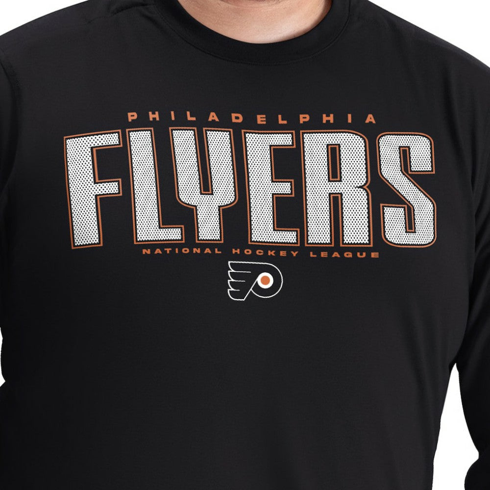 NHL Philadelphia Flyers G-III Sports by Carl Banks Adaptive Mesh Effect Long Sleeve T-Shirt