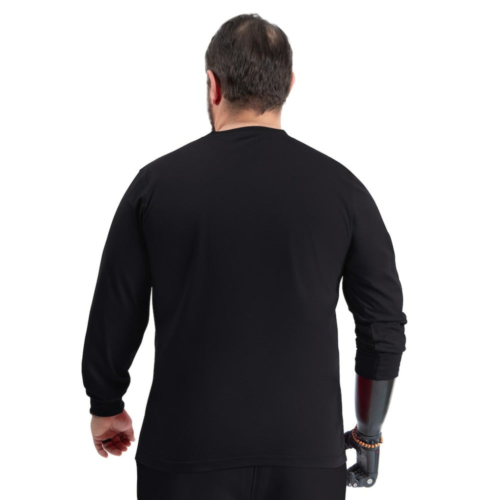 NHL Pittsburgh Penguins G-III Sports by Carl Banks Adaptive Mesh Effect Long Sleeve T-Shirt