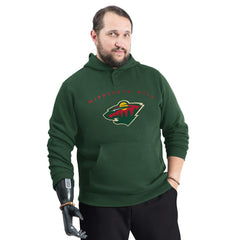 NHL Minnesota Wild G-III Sports by Carl Banks Adaptive Classic Team Arc Fleece Hoodie