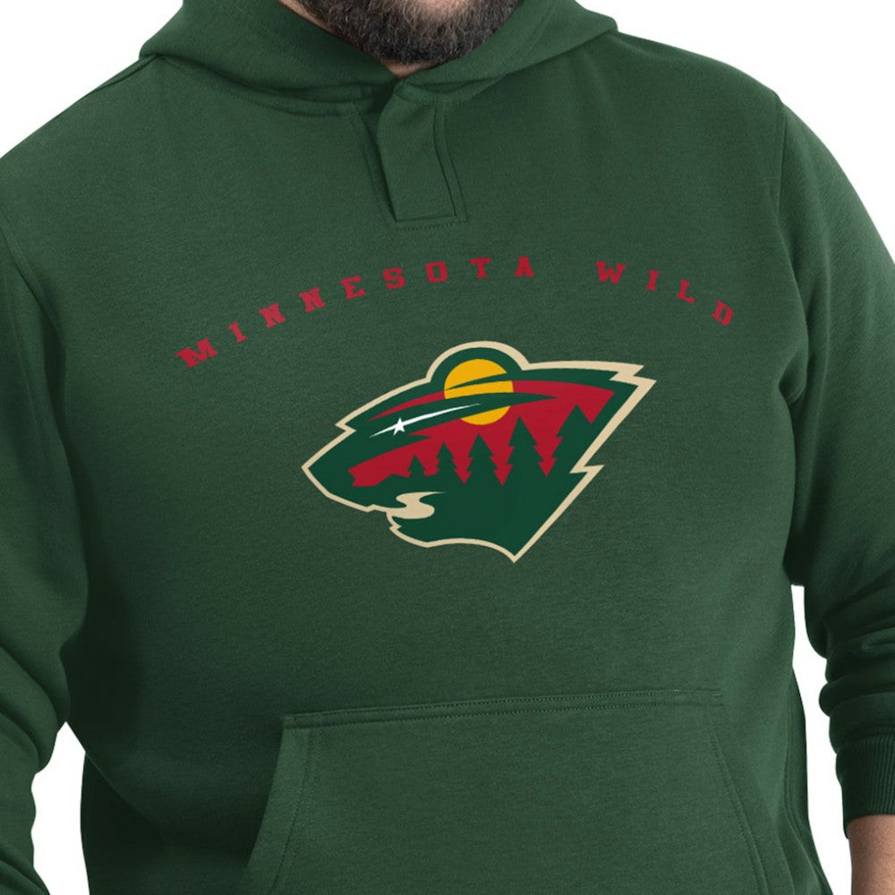 NHL Minnesota Wild G-III Sports by Carl Banks Adaptive Classic Team Arc Fleece Hoodie