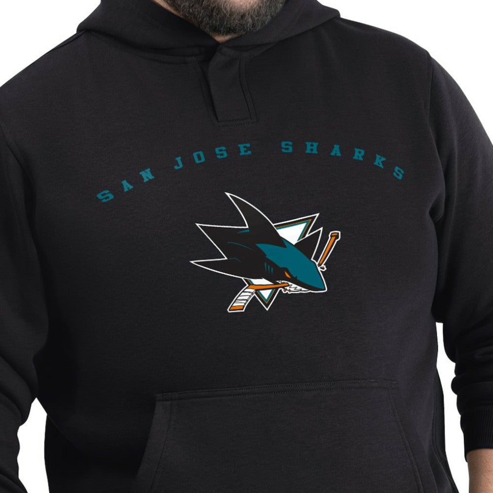 NHL San Jose Sharks G-III Sports by Carl Banks Adaptive Classic Team Arc Fleece Hoodie