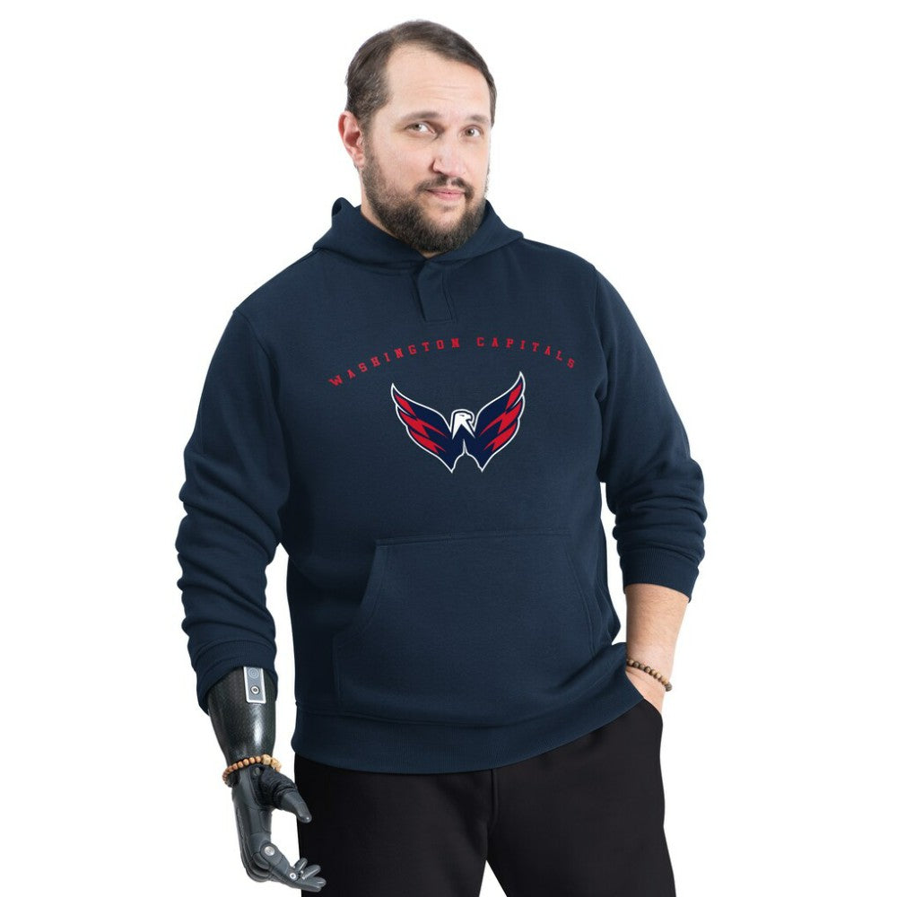 NHL Washington Capitals G-III Sports by Carl Banks Adaptive Classic Team Arc Fleece Hoodie