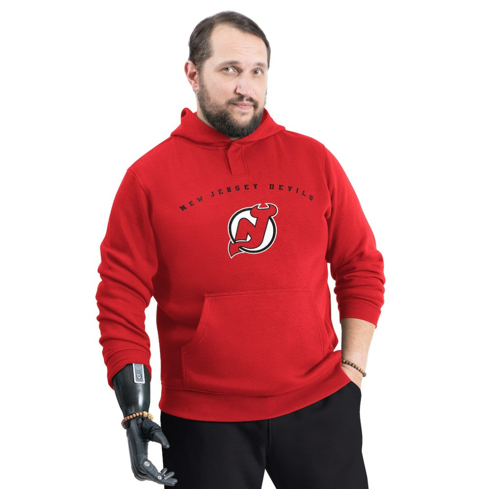 NHL New Jersey Devils G-III Sports by Carl Banks Adaptive Classic Team Arc Fleece Hoodie